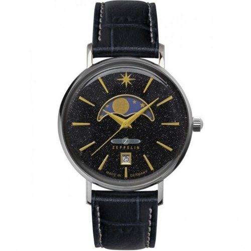 Zeppelin 8137-2 Ladies Watch Luna Moon Phase 36mm 5ATM 