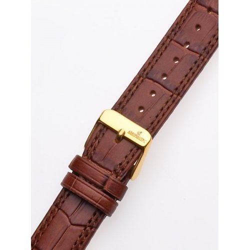 Watch-strap 20 x 185 mm Brown Gold Clasp