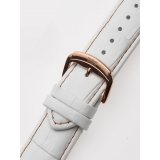 Perigaum Leather Strap 22 x 160 mm White Rose Clasp