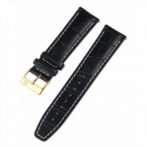 Rothenschild mid-17757 Universal Strap 22mm Black, Gold buckle