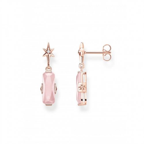 Thomas Sabo earring Glam & Soul H2107-417-9 pink stone with star