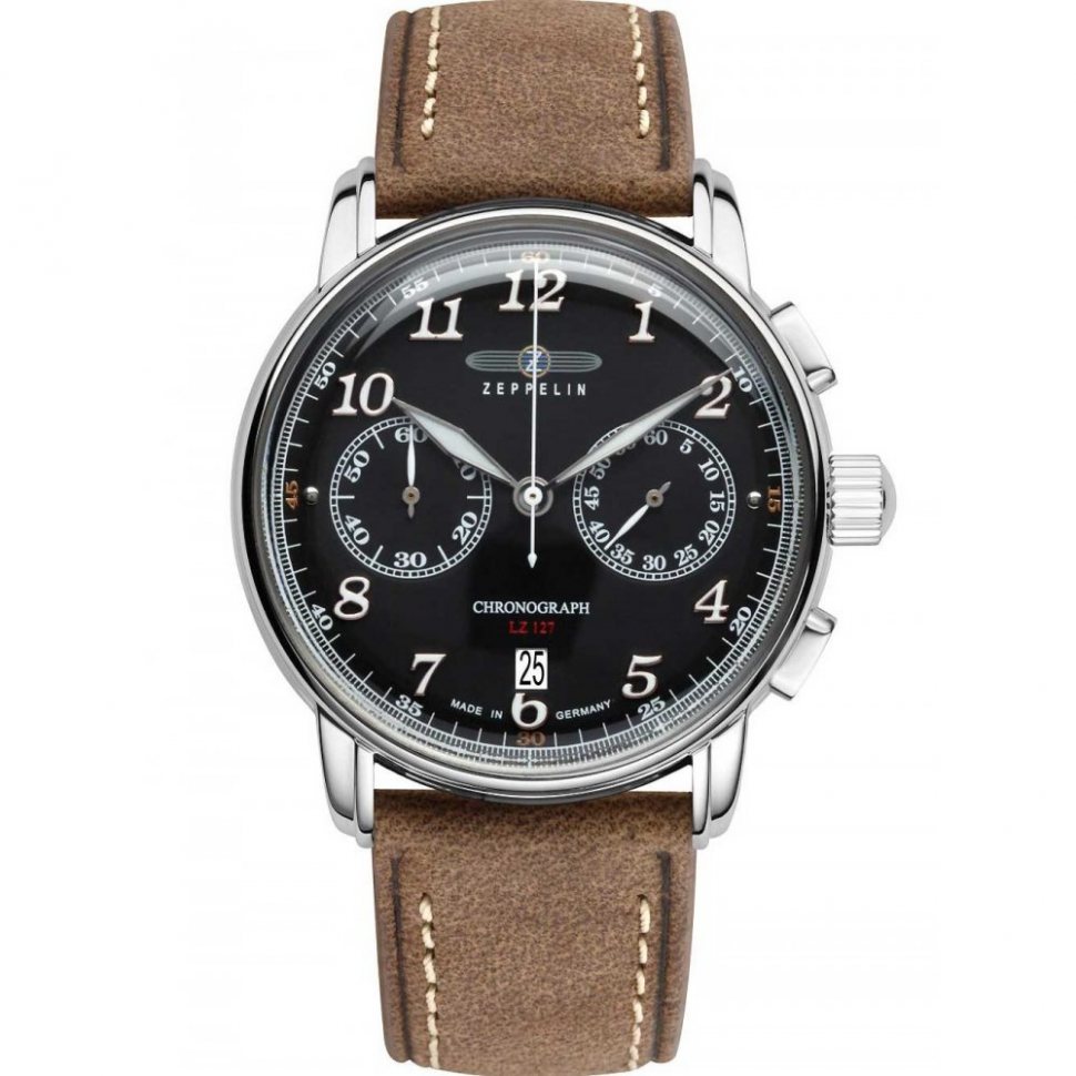 Zeppelin 8678-2 Graf Zeppelin LZ127 chrono 43mm 5ATM