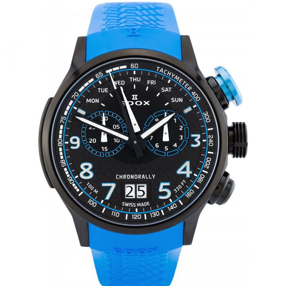 Edox 38001-TINNBU3-NIBU3 Chronorally chronograph 48mm 10ATM