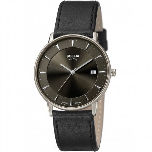 Boccia 3607-01 men`s watch titanium 39mm 5ATM