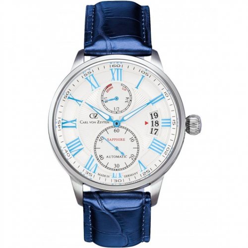 Carl von Zeyten CVZ0082WHS Münstertal Automatic Mens Watch 46mm 10ATM