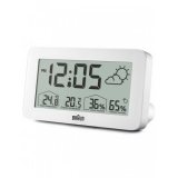 Braun BC13WP digital alarm clock w. weather station