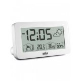 Braun BC13WP digital alarm clock w. weather station