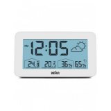 Braun BC13WP digital alarm clock w. weather station