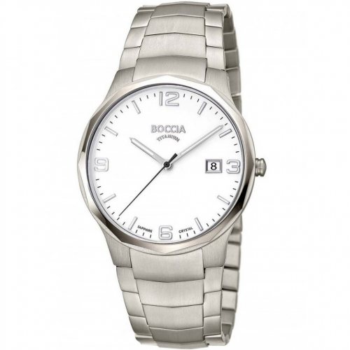 Boccia 3656-01 Men`s Watch Titanium 39mm 5ATM