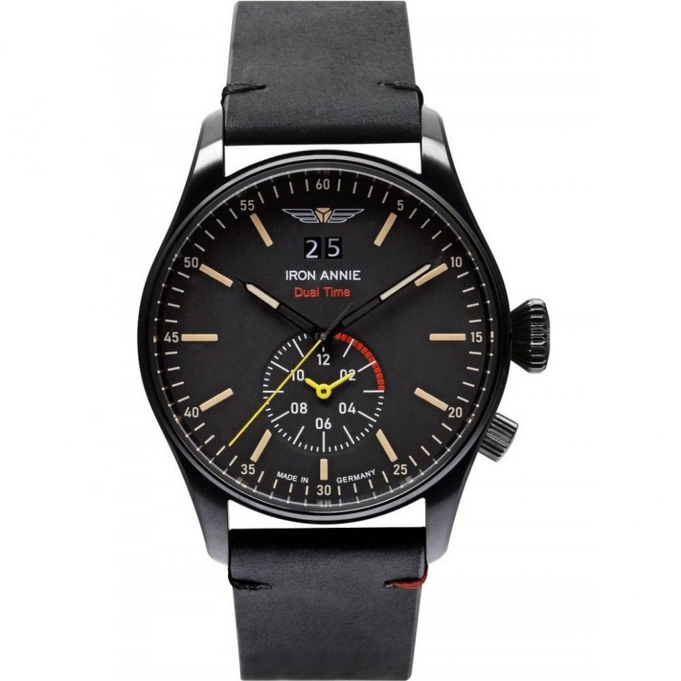 Iron Annie 5144-2 Flight Controll Quartz Dual Time 42 mm