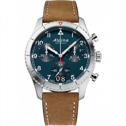 Alpina AL-372NW4S26 Startimer Pilot Chronograph Mens Watch 41mm 10ATM