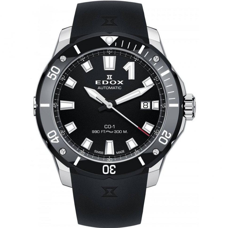 Edox 80119-3N-NIN CO-1 Automatic Date Mens Watch 42mm 30ATM
