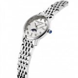 Frederique Constant FC-206MPWD1S6B Slimline Moonphase Ladies Watch 