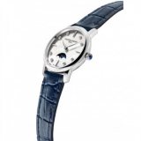 Frederique Constant FC-206MPWD1S6 Slimline Moonphase Ladies Watch 