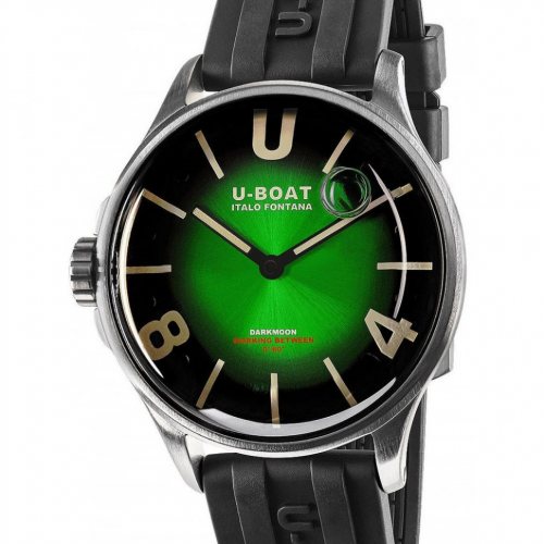 U-Boat 9502 Darkmoon Green SS Soleil Mens Watch 40mm 5ATM