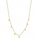 ANIA HAIE NAU001-05YG Gold Mixed Disc Ladies Necklace Gold 14K, adjustable