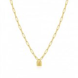 ANIA HAIE N032-01G Underlock & Key Ladies Necklace, adjustable