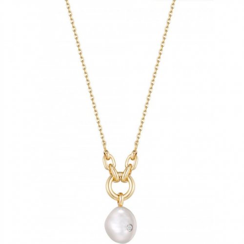 ANIA HAIE N043-03G Pearl Power Ladies Necklace, adjustable