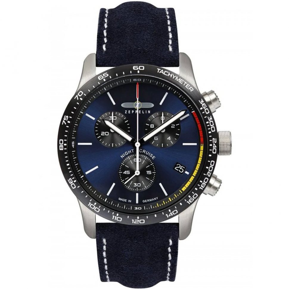 Zeppelin 7288-3 Night Cruise Chronograph 42mm 10ATM