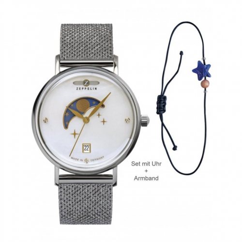 Zeppelin 7133M-1 Luna Moonphase Ladies Watch 36mm 5ATM