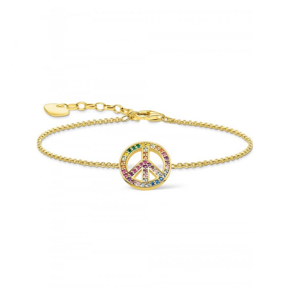 Thomas Sabo A2071-996-7 Peace Rainbow Bracelet Ladies