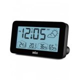 Braun BC13BP digital alarm clock w. weather station