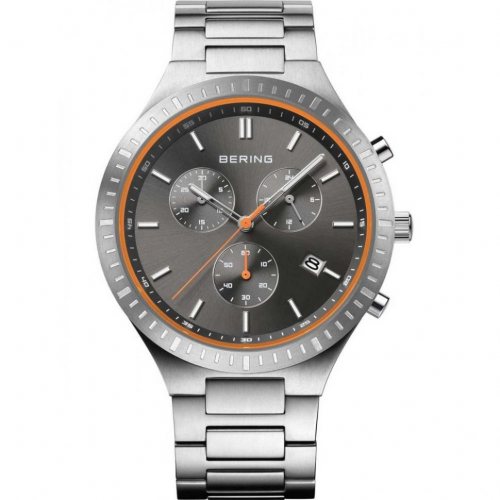 Bering 11743-709 Classic Titanium Chronograph Mens Watch 40mm 5ATM