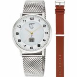 ETT Eco Tech Time EGS-11620-12MS Mens Watch Atacama Solar Radio Controlled 40mm 5ATM