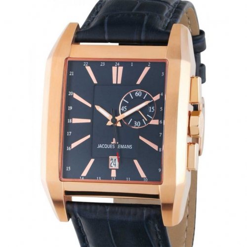 Jacques Lemans 1-2162D Torino square Mens Watch 38mm 5ATM