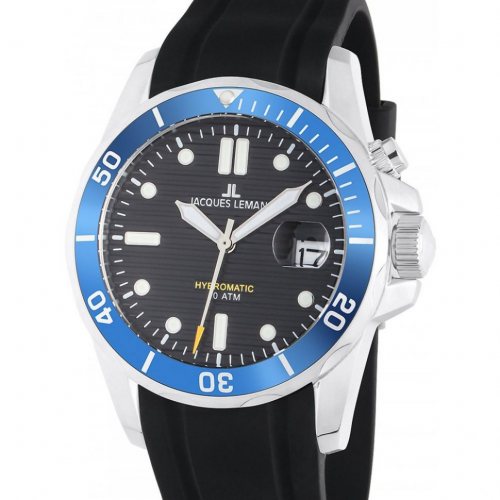 Jacques Lemans 1-2170D Hybromatic Diver Mens Watch 41mm 20ATM