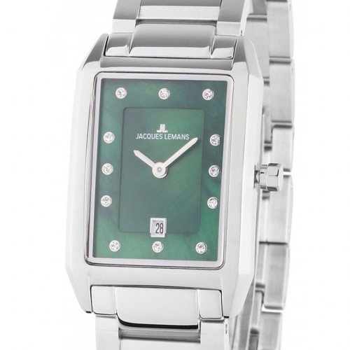 Jacques Lemans 1-2189K Torino square Ladies Watch 23mm 5ATM