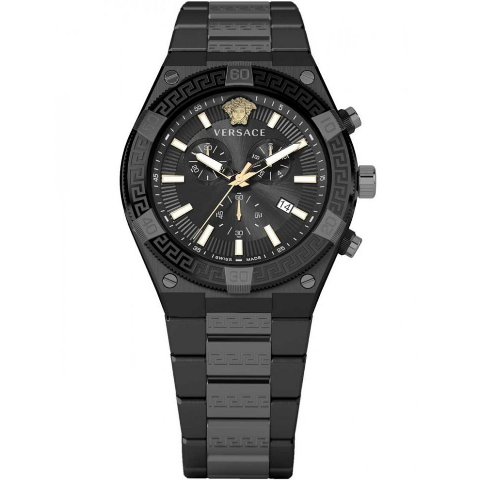 Versace VESO01022 Mens Watch Sport Greca Chrono 46mm 5ATM