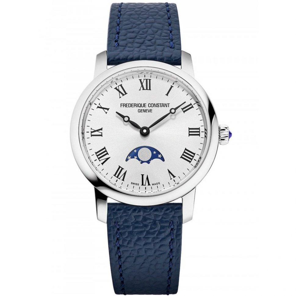 Frederique Constant FC-206RS1S6 Mens Watch Classic Slimline Ladies Moon 30mm 3ATM
