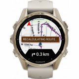 Garmin 010-02903-11 Mens Watch fenix 8 AMOLED Sapphire crystal silicone strap 43mm 10ATM