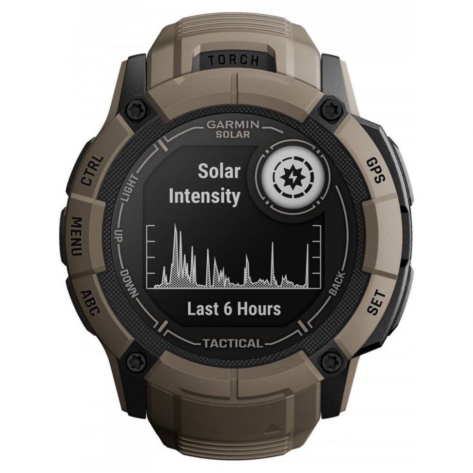 Garmin 010-02805-02 Mens Watch Instinct 2X Solar Tactical Edition 50mm 10ATM