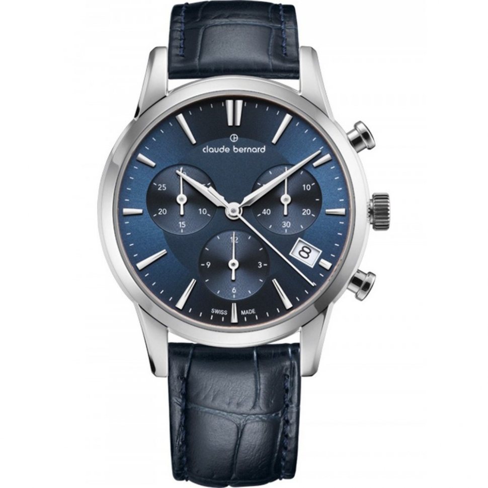 Claude Bernard 10231-3-BUIN Ladies Watch Classic Chronograph 35mm 5ATM 