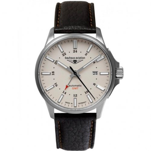 Bauhaus 2868-5 Mens Watch Aviation Automatic Titanium 42mm 10ATM